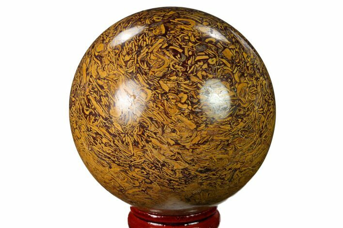 Polished Coquina Jasper Sphere - India #167606